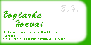 boglarka horvai business card